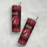 arizona diamondbacks radiant glitter red skinny tumbler best selling.webp
