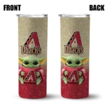 arizona diamondbacks yoda smile red skinny tumbler best selling 1.webp