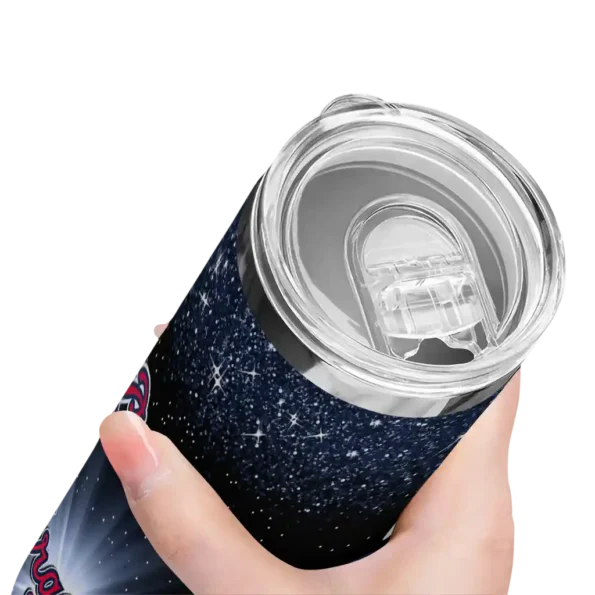 atlanta braves radiant glitter navy skinny tumbler high quality.webp