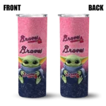 atlanta braves yoda smile navy skinny tumbler best selling.webp