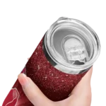 boston red sox radiant glitter red skinny tumbler best selling 1.webp