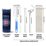chicago cubs radiant glitter blue skinny tumbler best selling 1.webp