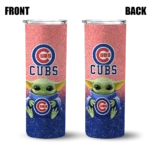 chicago cubs yoda smile blue skinny tumbler best selling.webp