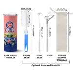 chicago cubs yoda smile blue skinny tumbler best selling.webp