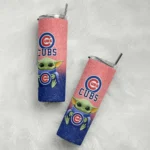 chicago cubs yoda smile blue skinny tumbler best selling.webp