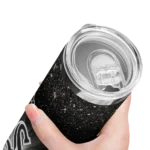 chicago white sox radiant glitter black skinny tumbler best selling 1.webp