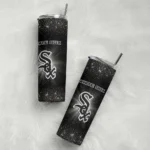 chicago white sox radiant glitter black skinny tumbler best selling 1.webp