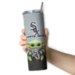 chicago white sox yoda smile black skinny tumbler best selling.webp