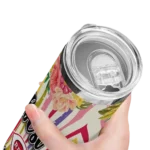 cincinnati reds flower cluster skinny tumbler best selling 1.webp