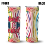 cleveland guardians flower cluster skinny tumbler best selling 1.webp