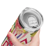 cleveland guardians flower cluster skinny tumbler best selling 1.webp