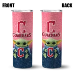 cleveland guardians yoda smile navy blue skinny tumbler best selling.webp