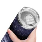 colorado rockies radiant glitter blue skinny tumbler best selling.webp