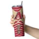 custom arizona diamondbacks camo texture red skinny tumbler best selling 1.webp