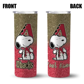 custom arizona diamondbacks snoopy attitude red skinny tumbler fashion forward.webp