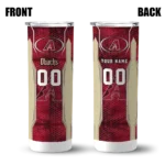 custom arizona diamondbacks stacked diamond red skinny tumbler best selling.webp