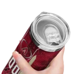 custom arizona diamondbacks stacked diamond red skinny tumbler best selling.webp