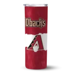 custom arizona diamondbacks torn band red white skinny tumbler best selling.webp