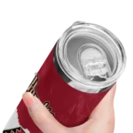 custom arizona diamondbacks torn band red white skinny tumbler best selling.webp