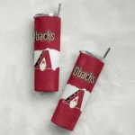 custom arizona diamondbacks torn band red white skinny tumbler best selling.webp