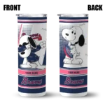 custom atlanta braves snoopy dog navy white skinny tumbler best selling 1.webp