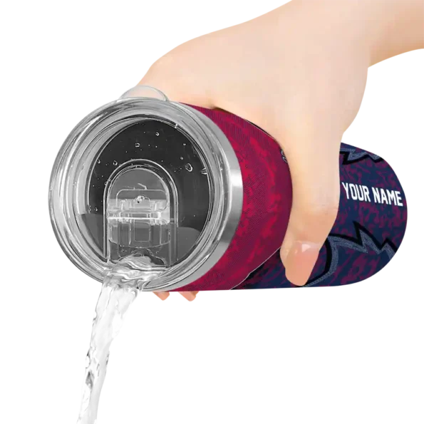 custom atlanta braves spiral burst print navy skinny tumbler latest model.webp