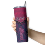 custom atlanta braves spiral burst print navy skinny tumbler best selling 2.webp