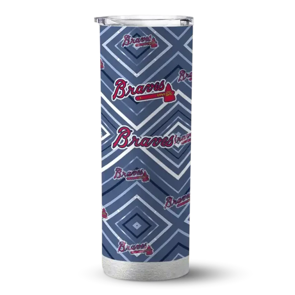 custom atlanta braves zipper leopard navy skinny tumbler best selling.webp
