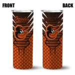 custom baltimore orioles chevron stripes orange skinny tumbler best selling 1.webp
