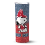 custom boston red sox snoopy attitude red skinny tumbler best selling.webp