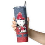 custom boston red sox snoopy attitude red skinny tumbler best selling.webp
