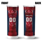 custom boston red sox stacked diamond red skinny tumbler best selling 1.webp