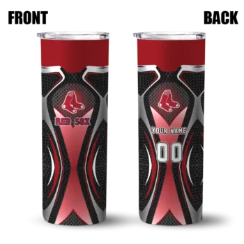 custom boston red sox superman emblem red black skinny tumbler fashion forward.webp