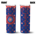 custom chicago cubs camo streak blue skinny tumbler best selling 1.webp