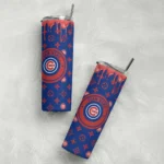 custom chicago cubs camo streak blue skinny tumbler best selling 1.webp