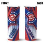custom chicago cubs web stripes blue white skinny tumbler best selling 1.webp