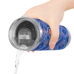 custom chicago cubs zipper leopard blue skinny tumbler best selling.webp