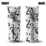 custom chicago white sox claw marks black white skinny tumbler best selling 1.webp