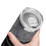 custom chicago white sox hexagon honeycomb black skinny tumbler best selling 1.webp