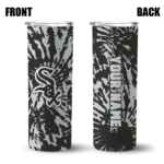 custom chicago white sox metallic grid black skinny tumbler best selling.webp