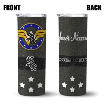 custom chicago white sox star cluster black skinny tumbler fashion forward.webp