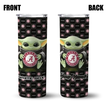 custom chicago white sox yoda cozy black skinny tumbler fashion forward.webp