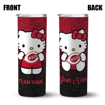 custom cincinnati reds hello kitty red black skinny tumbler fashion forward.webp