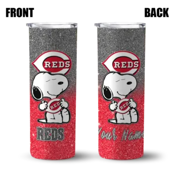 custom cincinnati reds snoopy attitude red skinny tumbler fashion forward.webp