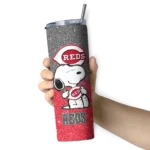 custom cincinnati reds snoopy attitude red skinny tumbler best selling 1.webp