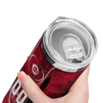 custom cincinnati reds stacked diamond red skinny tumbler best selling 1.webp