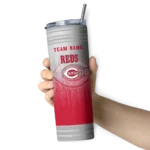 custom cincinnati reds swirl texture red skinny tumbler best selling 1.webp