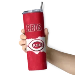 custom cincinnati reds torn band red white skinny tumbler best selling 1.webp