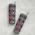 custom cleveland guardians chevron v navy blue gray skinny tumbler best selling 2.webp