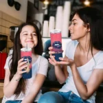 custom cleveland guardians sparkle lips navy blue skinny tumbler best selling 1.webp